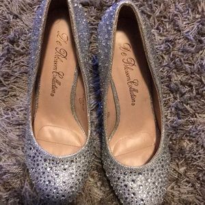 Diamond glitter heels